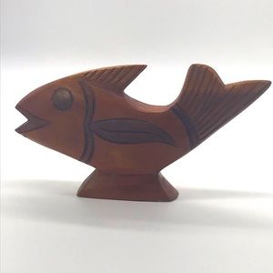 Carved Wooden Fish home decor